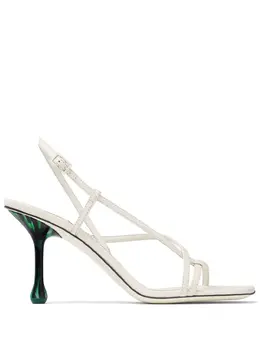 Jimmy Choo: Белые сандалии 