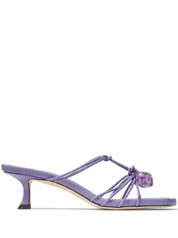 Jimmy Choo: Фиолетовые сабо 