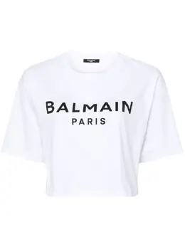 Balmain: Футболка с принтом