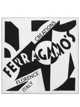 Ferragamo: Шарф с принтом 
