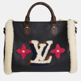 Louis Vuitton: Чёрная сумка  Speedy