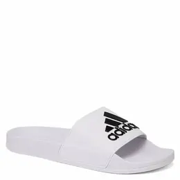 adidas: Белые шлёпанцы 