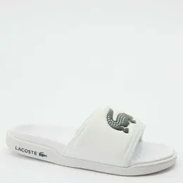 LACOSTE: Белые шлёпанцы 