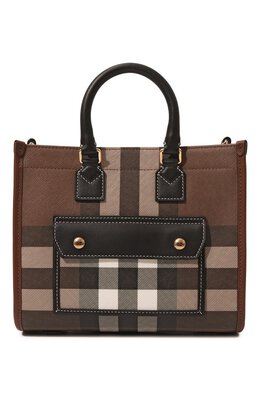 Burberry: Коричневая сумка  Freya