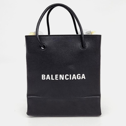 Balenciaga: Чёрная сумка-шоппер  Shopping