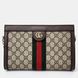 Gucci: Бежевая сумка  GG Supreme