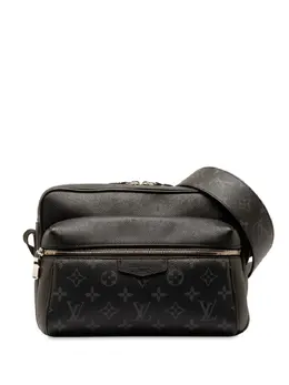 Louis Vuitton Pre-Owned: Чёрная сумка через плечо