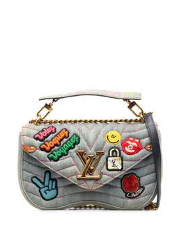 Louis Vuitton Pre-Owned: Голубая сумка через плечо 