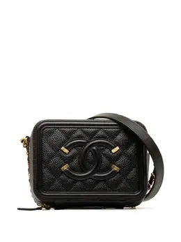 CHANEL Pre-Owned: Чёрная сумка через плечо 