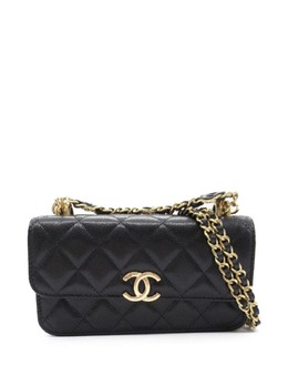 CHANEL Pre-Owned: Чёрная сумка 