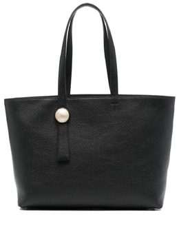 Furla: Чёрная сумка-шоппер 