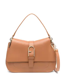 Furla: Светлая сумка-шоппер 