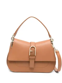 Furla: Коричневая сумка-шоппер 