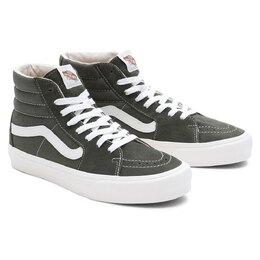 Vans: Зелёные кроссовки  Sk8-Hi