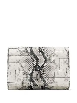 Jimmy Choo: Серебристый клатч 