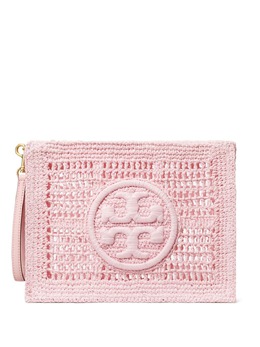 Tory Burch: Светлый клатч  Double T