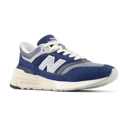 New Balance: Синие кроссовки 