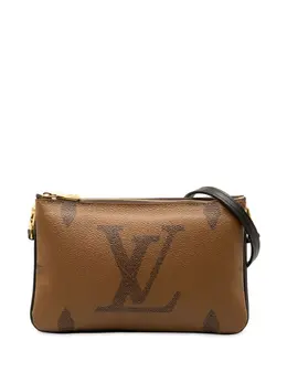 Louis Vuitton Pre-Owned: Коричневая сумка через плечо