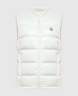 Moncler: Белый жилет 