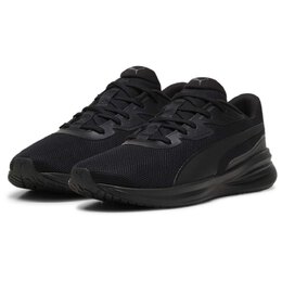 PUMA: Чёрные кроссовки 