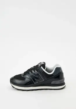 New Balance: Чёрные кроссовки 