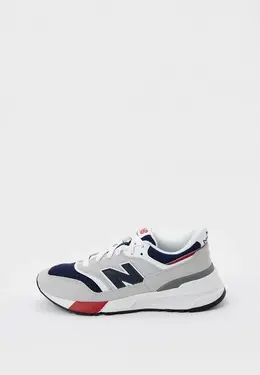 New Balance: Серые кроссовки 