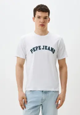 Pepe Jeans: Белая футболка 