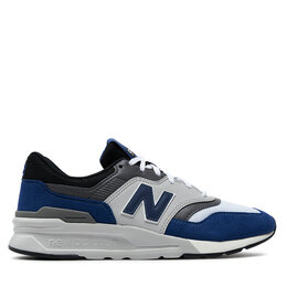 New Balance: Синие кроссовки 