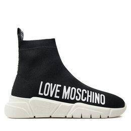 LOVE MOSCHINO: Чёрные кроссовки 