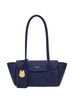 Ferragamo: Голубая сумка-шоппер 
