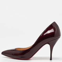 Christian Louboutin: Бордовые туфли  Pigalle