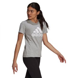 Adidas: Серая футболка 