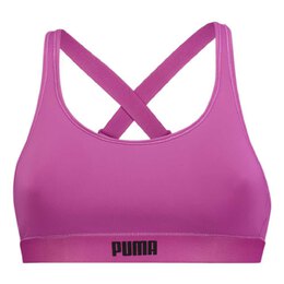 PUMA: Розовый бюстгальтер 