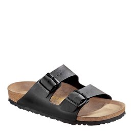 Birkenstock: Чёрные сандалии  Arizona Birko Flor