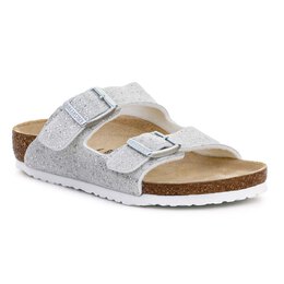 Birkenstock: Серебристые сандалии  Arizona