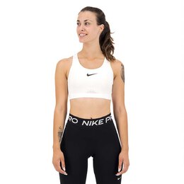 Nike: Белый бюстгальтер  Dri-FIT Swoosh