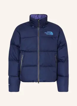 The North Face: Синий пуховик