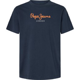 Pepe Jeans: Синяя футболка 