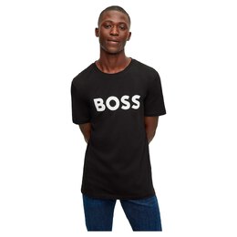 BOSS: Чёрная футболка 