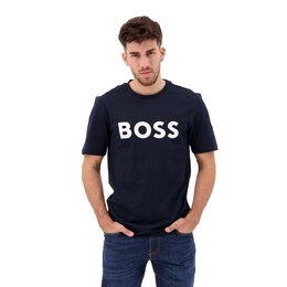 BOSS: Чёрная футболка 