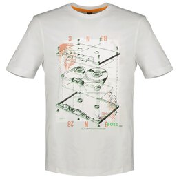 BOSS: Белая футболка 