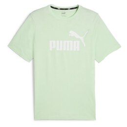 PUMA: Зелёная футболка  Ess