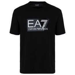 EA7 EMPORIO ARMANI: Чёрная футболка 