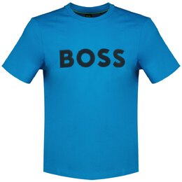 BOSS: Синяя футболка 