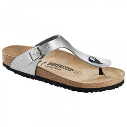 Birkenstock: Серебристые сандалии  Gizeh