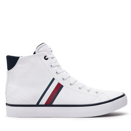 Tommy Hilfiger: Белые кроссовки  TH