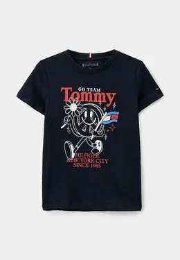 Tommy Hilfiger: Синяя футболка 