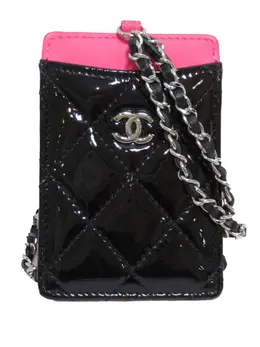 CHANEL Pre-Owned: Чёрный картхолдер