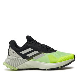 Adidas: Зелёные кроссовки  Running
