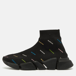 Balenciaga: Чёрные кроссовки  Speed Trainer